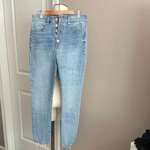 LOFT Light Wash Ankle Skinny Jeans